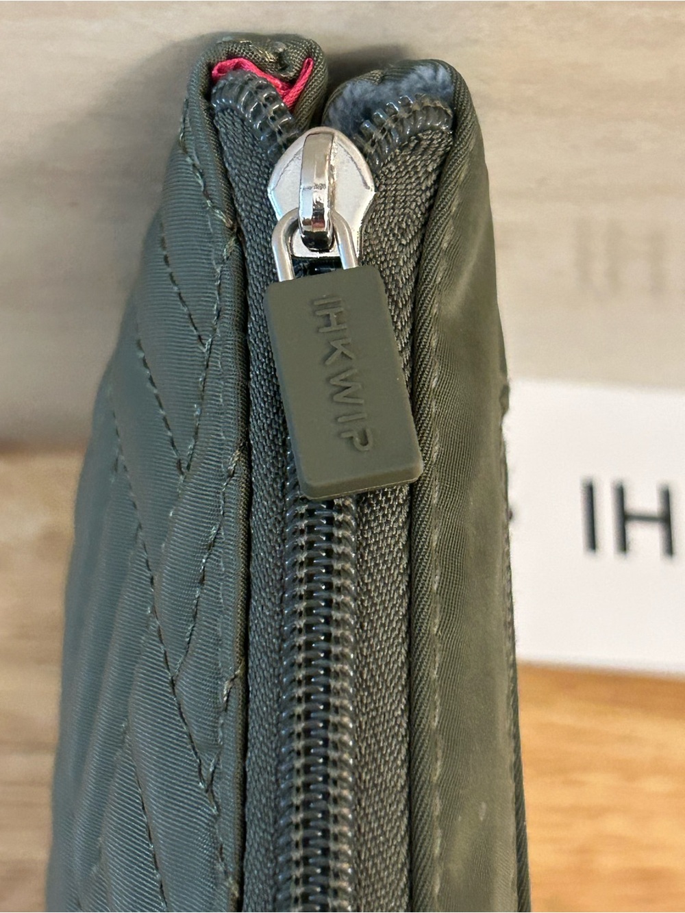 NWT- IHKWIP Triple Quilted Crossbody with Wristlet Strap Military Olive, Bag - Picture 9 of 16